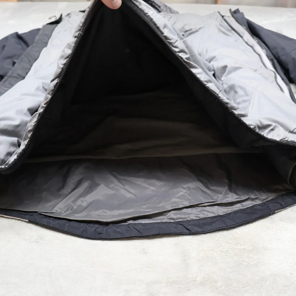 North Face Jacket Mens Small Grey‎ HyVent Weather Resistant Removable Liner 3in1